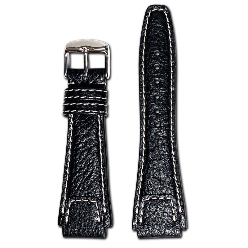 Buffalo Leather Watch Band | Nature | Black