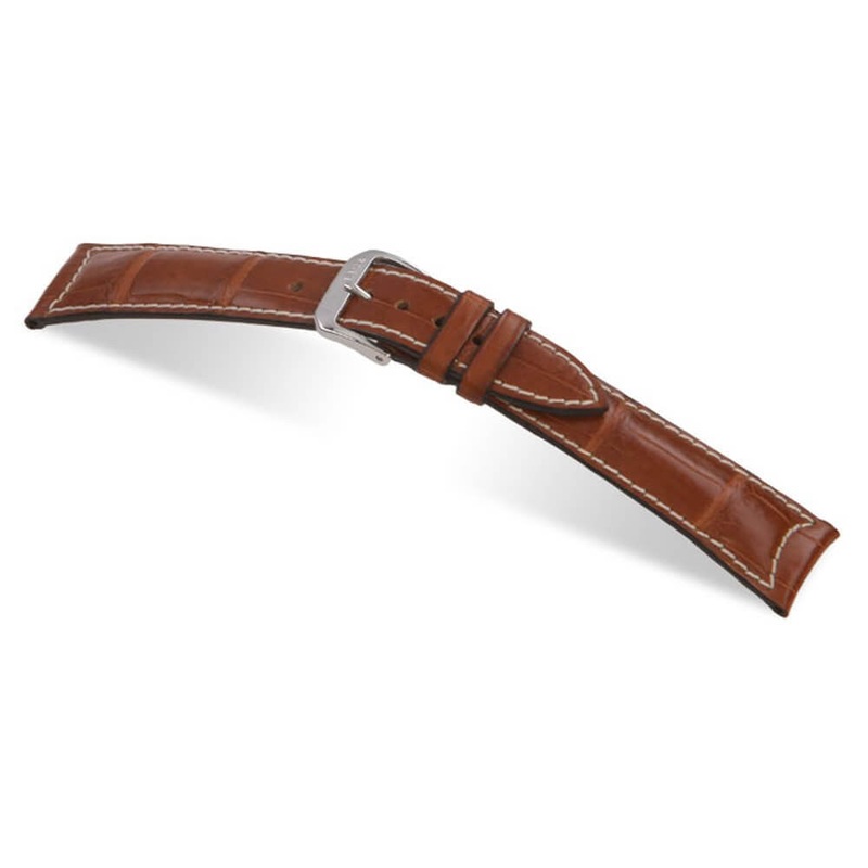 Genuine Alligator Watch Band | Avantgarde | Cognac | For Jaeger le Coultre