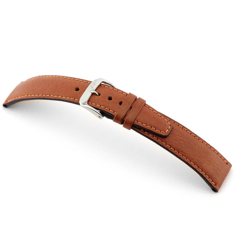 Genuine Certified Organic Leather Watch Band | Fussen | Cognac