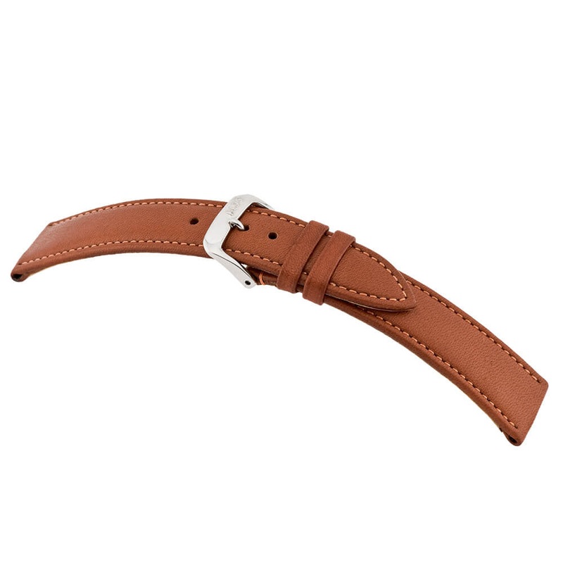 Genuine Certified Organic Leather Watch Band | Waging | Cognac