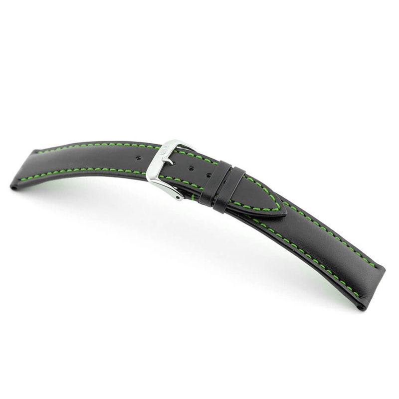 Genuine Cowhide Watch Band | Smart | Apple Green Stitch