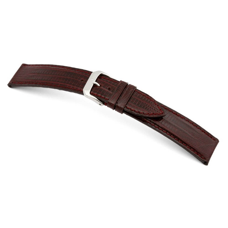 Genuine Teju-Lizard Watch Band | Avenue | Burgundy
