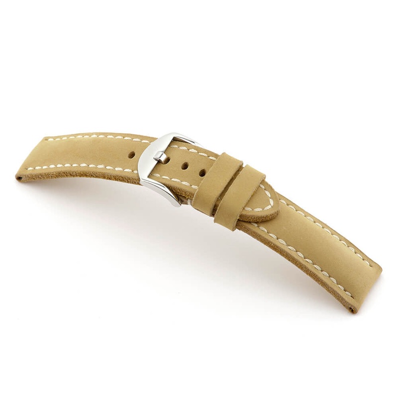 Genuine Vintage Leather Watch Band | Derby | Padded | Honey