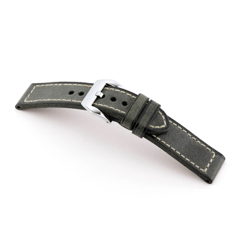 Genuine Vintage Leather Watch Band | Manchester | Stone Grey