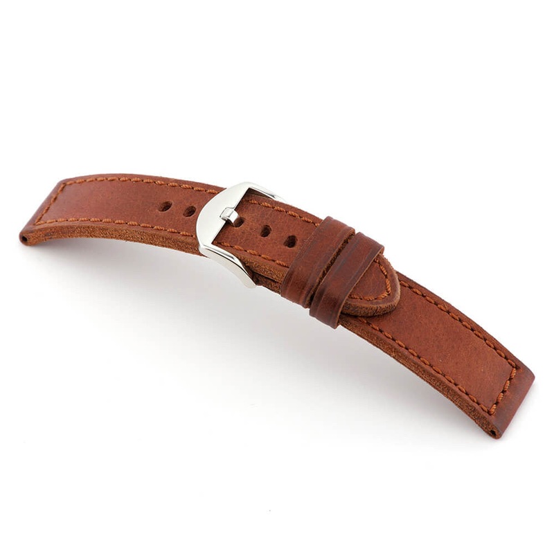 Genuine Vintage Leather Watch Band | New Hampto | Mahogany