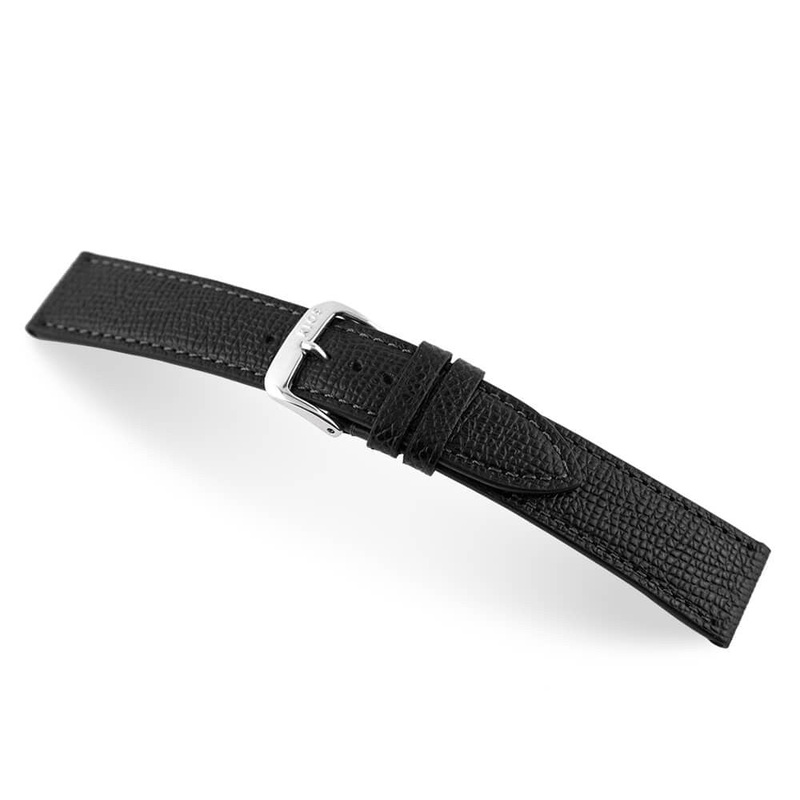 Genuine Cowhide Watch Band | French | Black