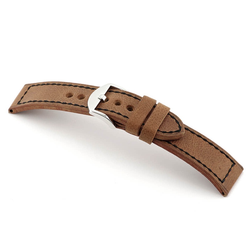Genuine Vintage Leather Watch Band | Belfast | Cognac