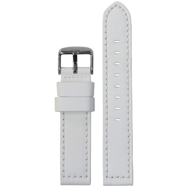 Silicone Watch Band | White | Hadley Roma MS740