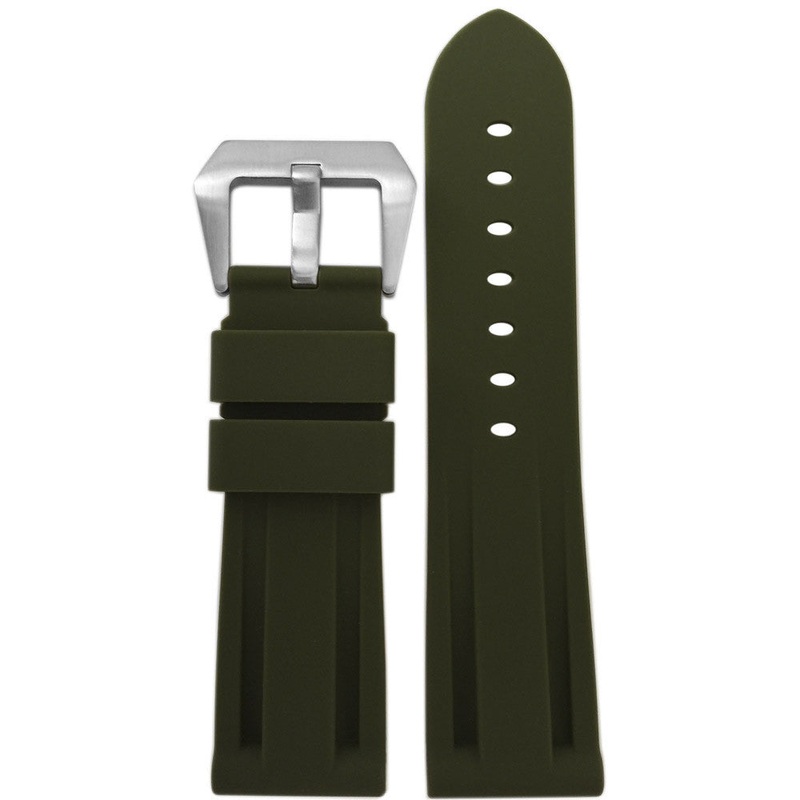 Waterproof Silicone Rubber Watch Band | Diver | Olive