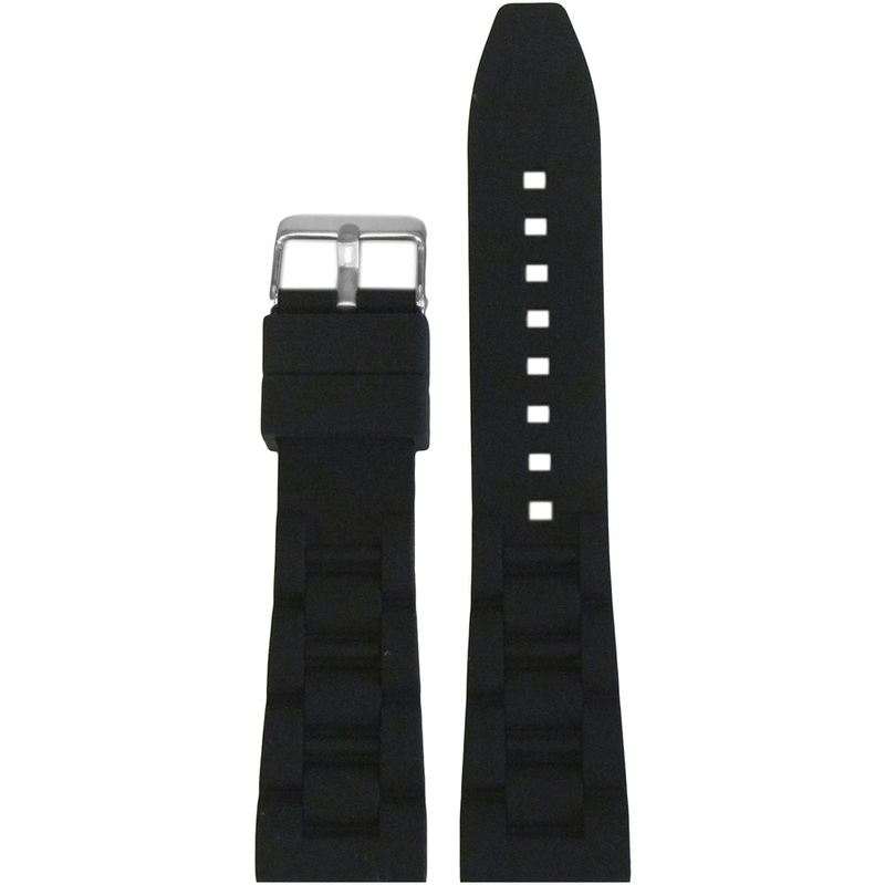 Waterproof Silicone Watch Band | Oyster | Diver | Black