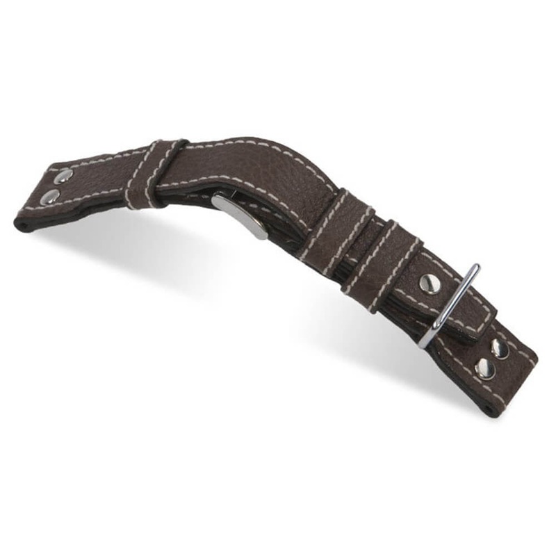 Buffalo Leather Watch Band | Aviator | Mocha