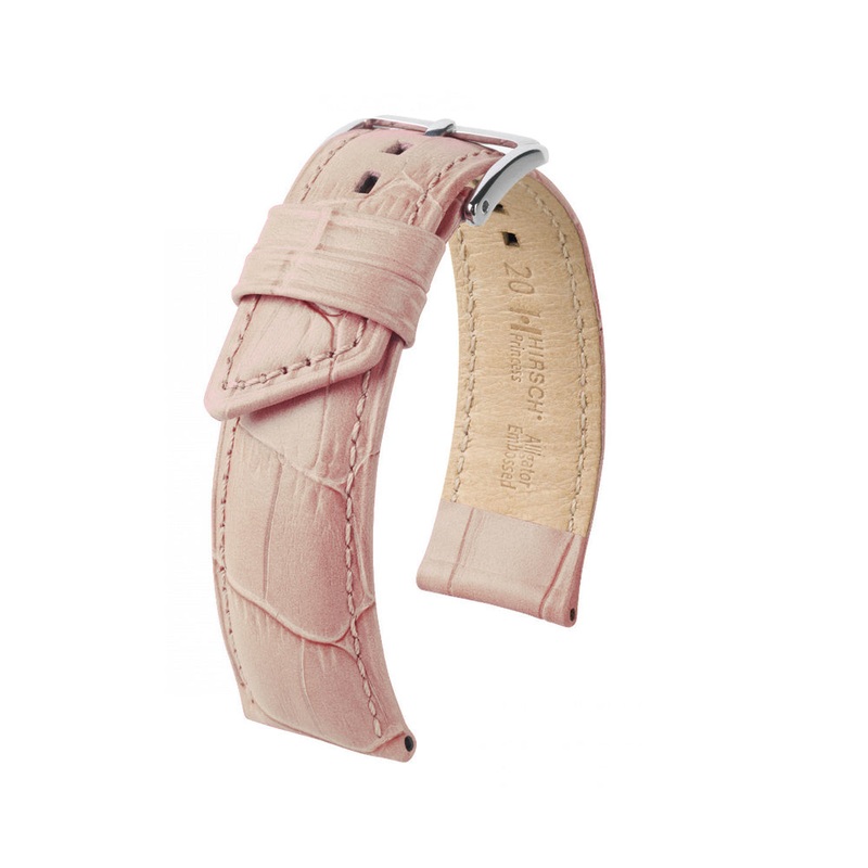 Embossed Italian Calfskin Ladies Watch Band | Beige | Princess | Hirsch