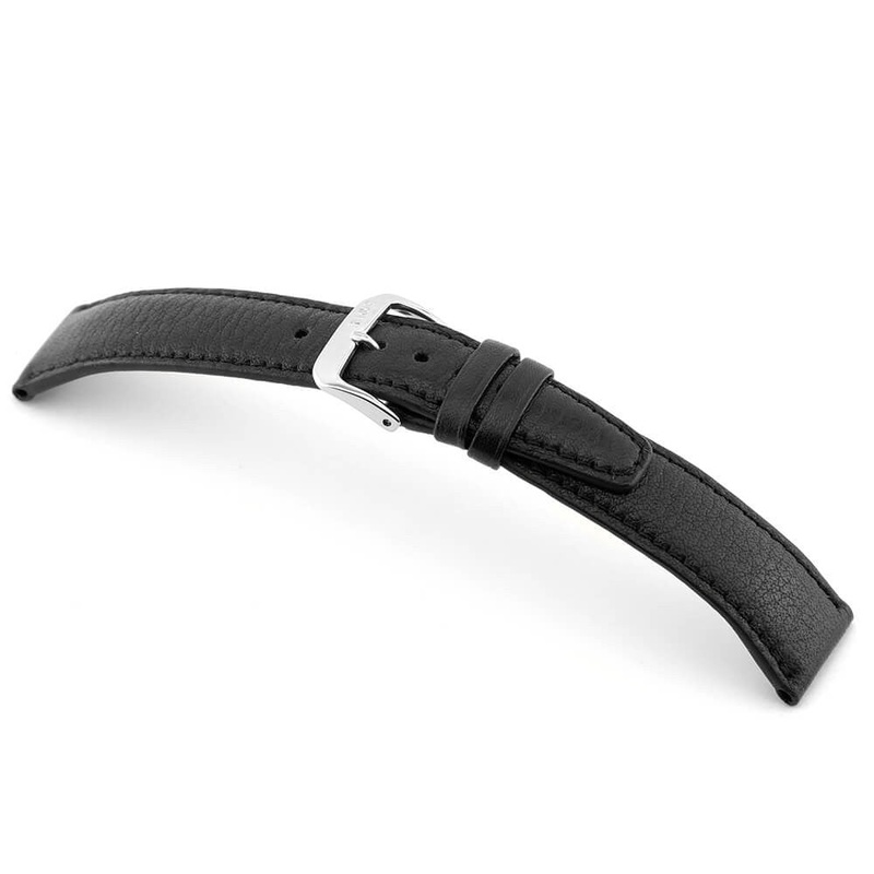 Genuine Certified Organic Leather Watch Band | Fussen | Black
