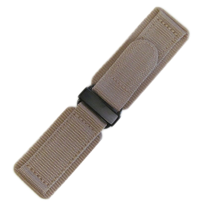 Velcro Watch Band | Khaki | PVD (Black) Hardware | For Bell & Ross