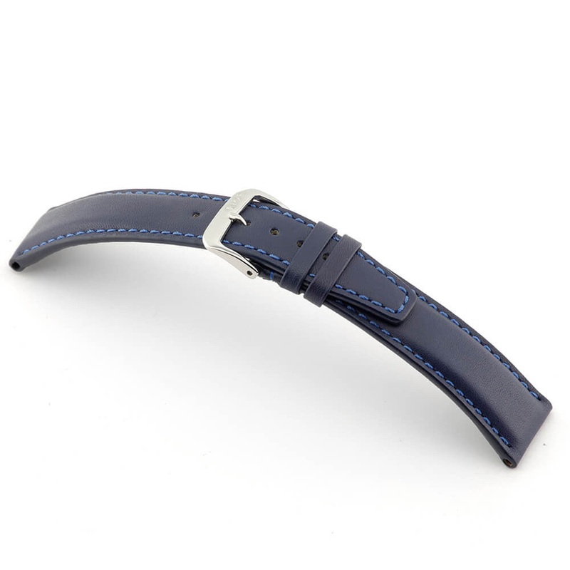 Genuine Calfskin Watch Band | Capri | Ocean Blue