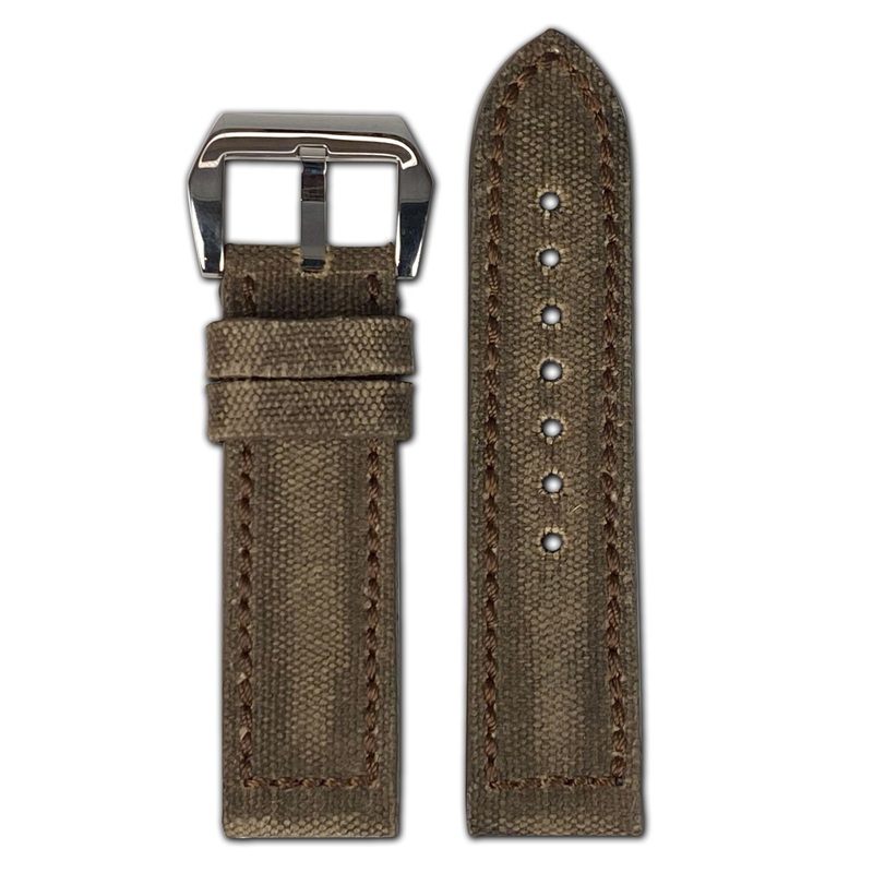 Genuine Canvas Watch Band | Maryland | Vintage | Mocha