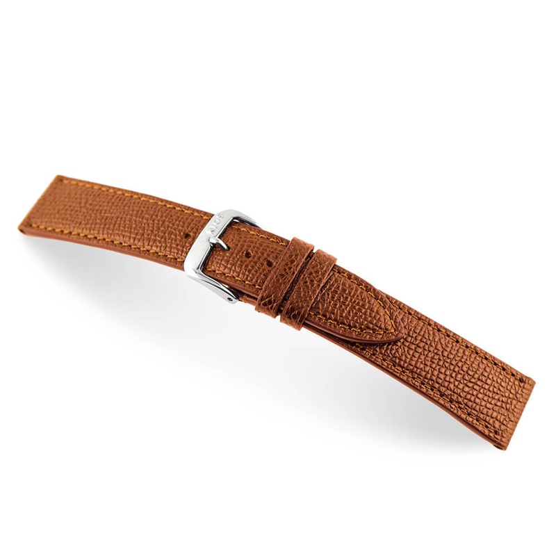Genuine Cowhide Watch Band | French | Cognac