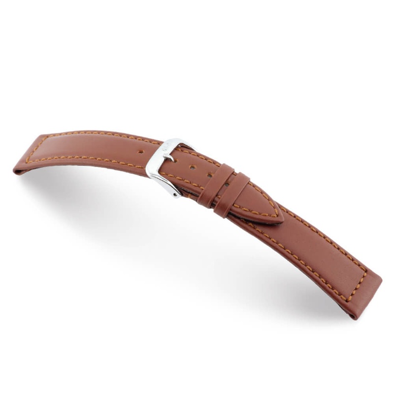 Hydrophobic Leather Watch Band | Scuba | Water Resistant | Mahogany