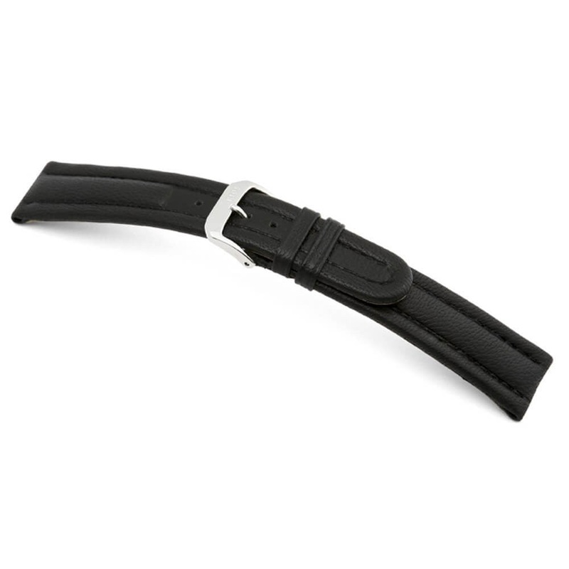Kid Leather Watch Band | Paris | Black