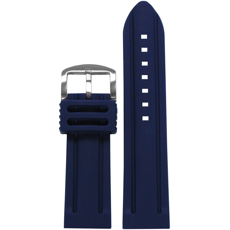 Softest Rubber Watch Band | Waterproof | Diver | Dark Blue