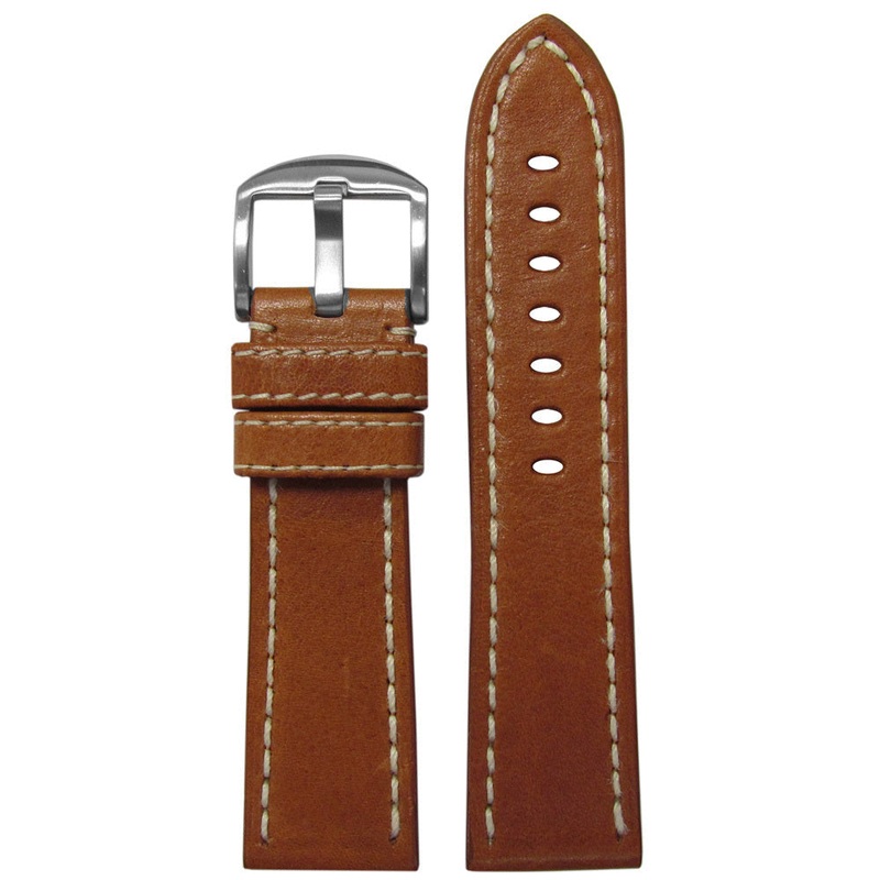 Vegetable Tanned Vintage Leather Watch Band | Brown | Hadley Roma MS2040