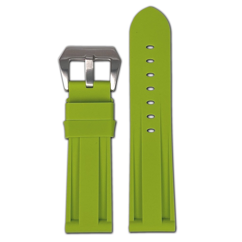 Waterproof Silicone Rubber Watch Band | Diver | Green