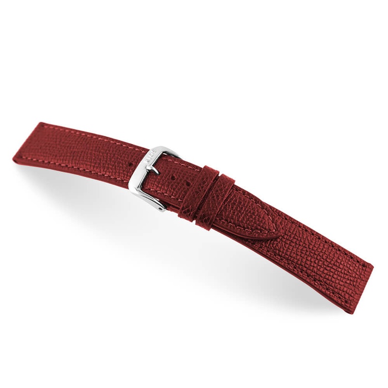 Genuine Cowhide Watch Band | French | Burgundy