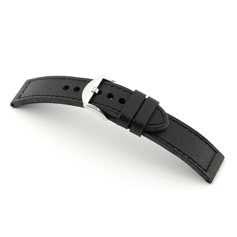 Genuine Vintage Leather Watch Band | Belfast | Black