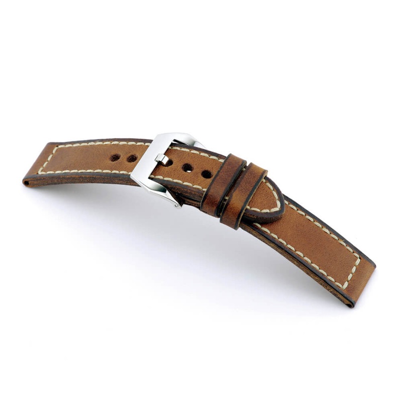 Genuine Vintage Leather Watch Band | Manchester | Cognac