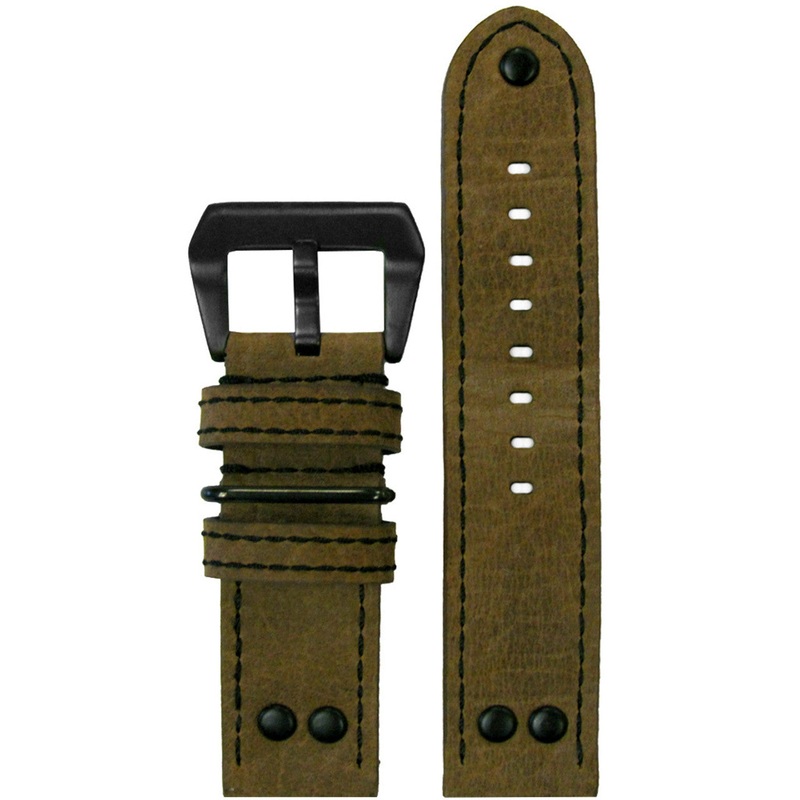 Vintage Leather Watch Band | MB-1 Pilot | Sione Brown