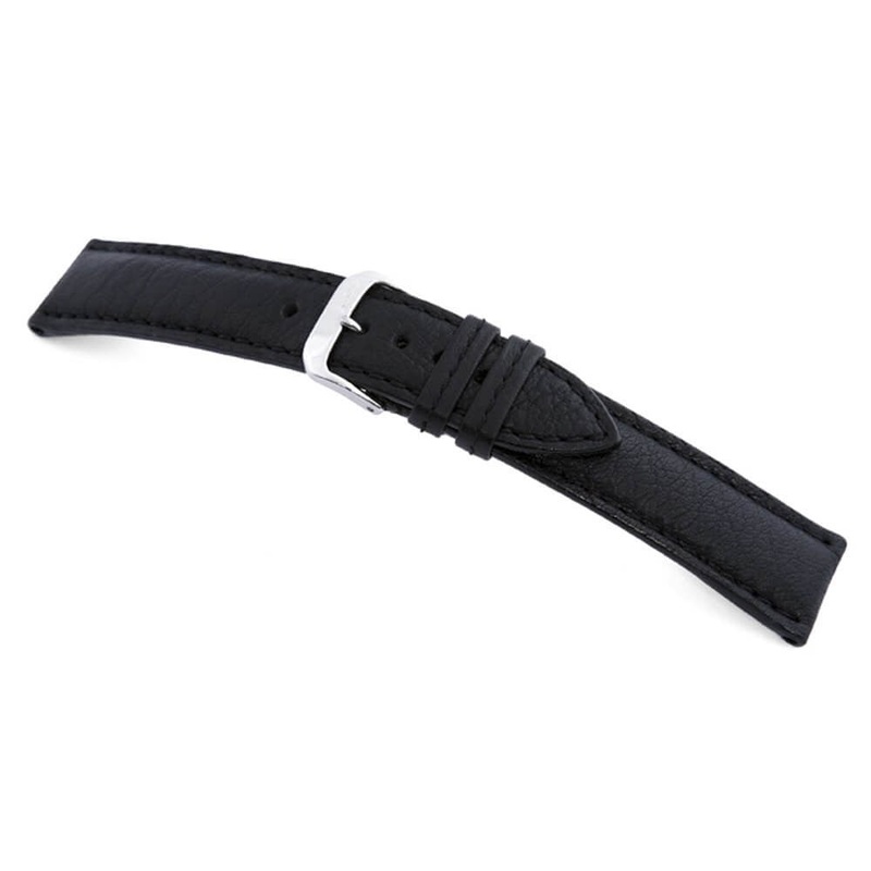 Buffalo Leather Watch Band | Colorado | Black