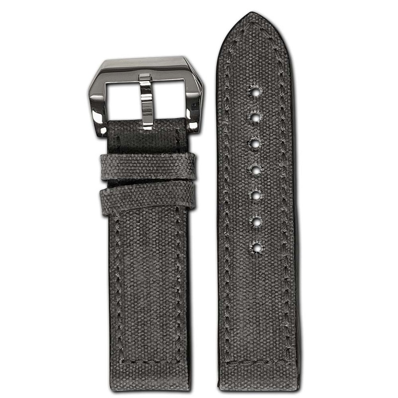 Genuine Canvas Watch Band | Maryland | Vintage | Stone Grey