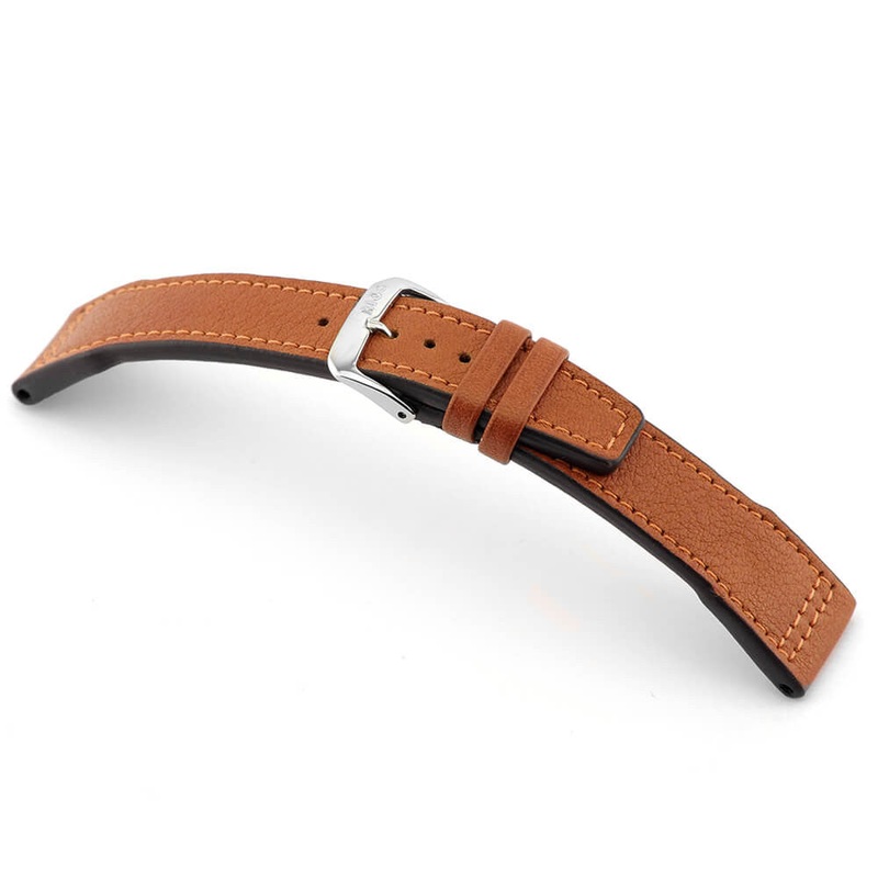 Genuine Certified Organic Leather Watch Band | Landsberg | Cognac