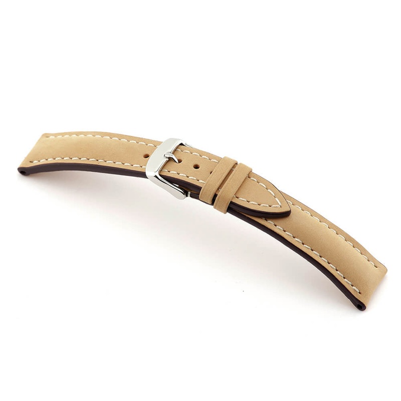 Genuine Vintage Leather Watch Band | York | Padded | Honey