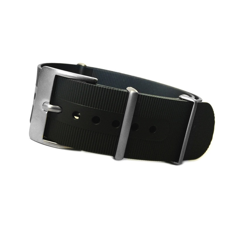 NBR-Rubber Watch Band | Waterproof | One Piece | Bonetto 328 | Black