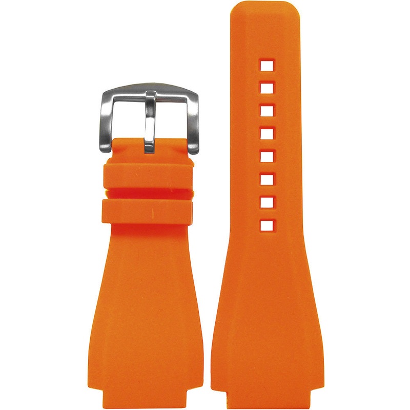 Waterproof Rubber Watch Band | Orange | For Bell & Ross