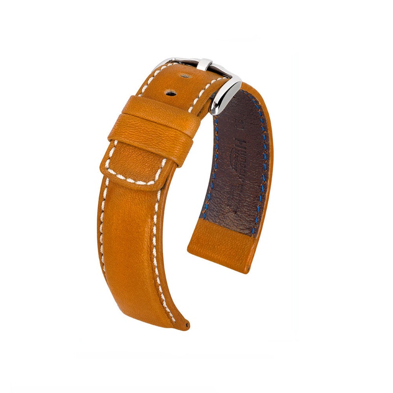 Barrel Dyed Saddle Leather Watch Band | Mariner | Tan | Hirsch