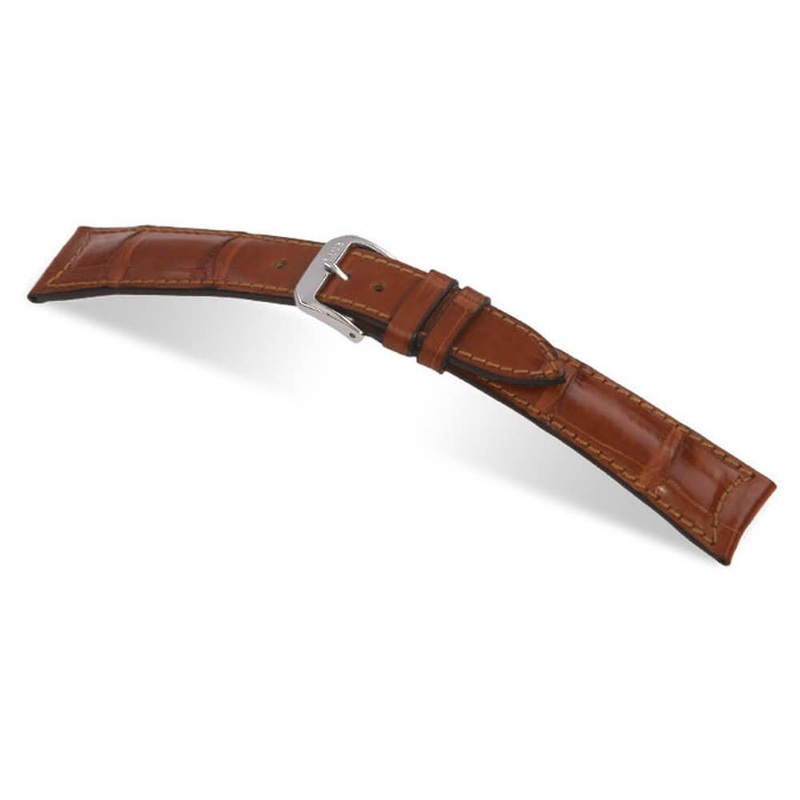 Genuine Alligator Watch Band | Legend | Cognac | For Jaeger le Coultre