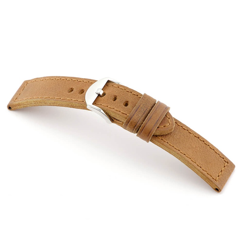 Genuine Vintage Leather Watch Band | New Hampton | Honey