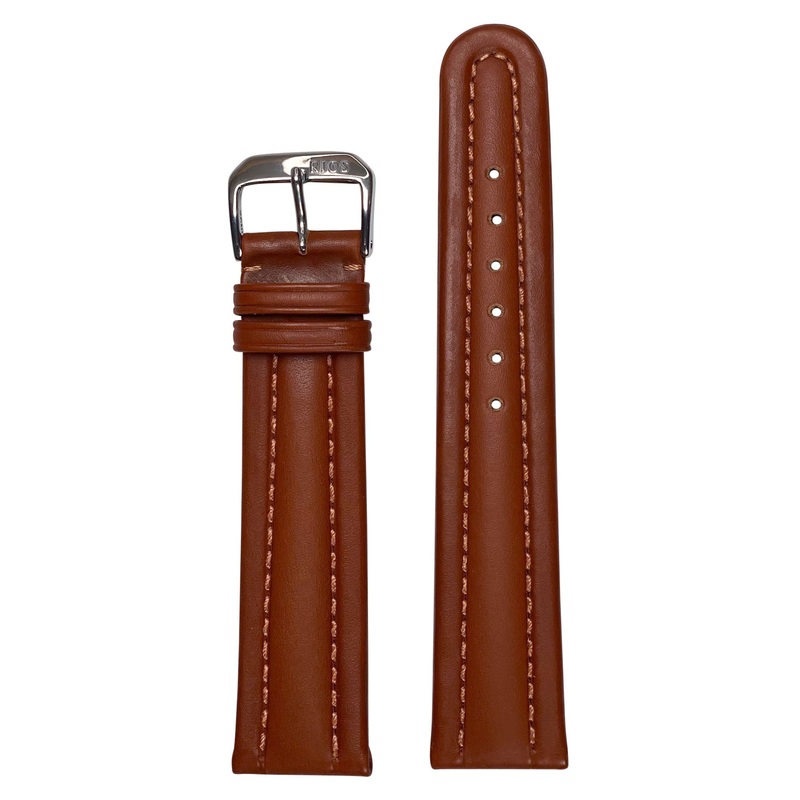 Quick Release | Calf Leather Watch Band | Veneto | Cognac | Match Stitch