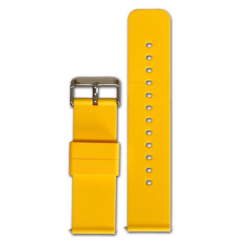 Quick Release Watch Band | Silicone | Two-Piece | Yellow