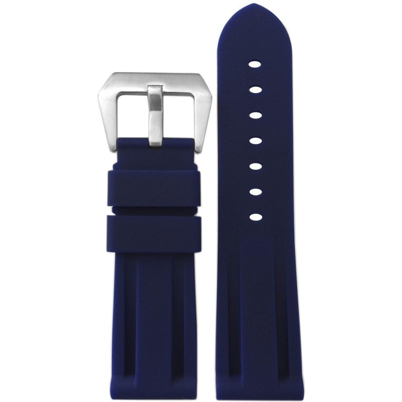Waterproof Silicone Rubber Watch Band | Diver | Dark Blue