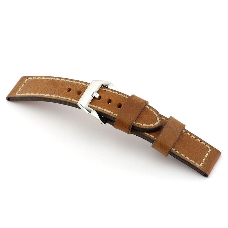Genuine Vintage Leather Watch Band | Newcastle | Cognac