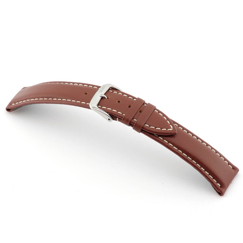 Hydrophobic Leather Watch Band | Deep Sea | Water Resistant | Mahogany