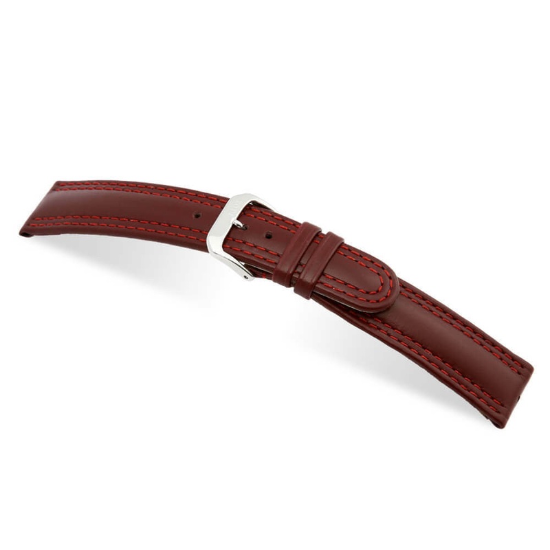 Saddler’s Leather Watch Band | Nevada | Burgundy