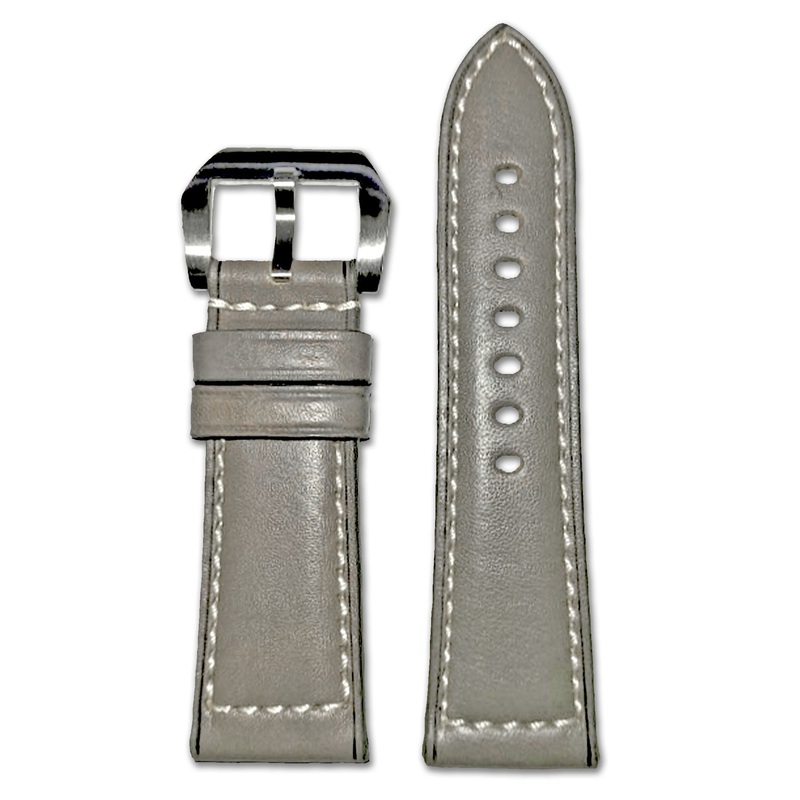 Tanned Leather Watch Band | Firenze | Stone Grey | For Panerai