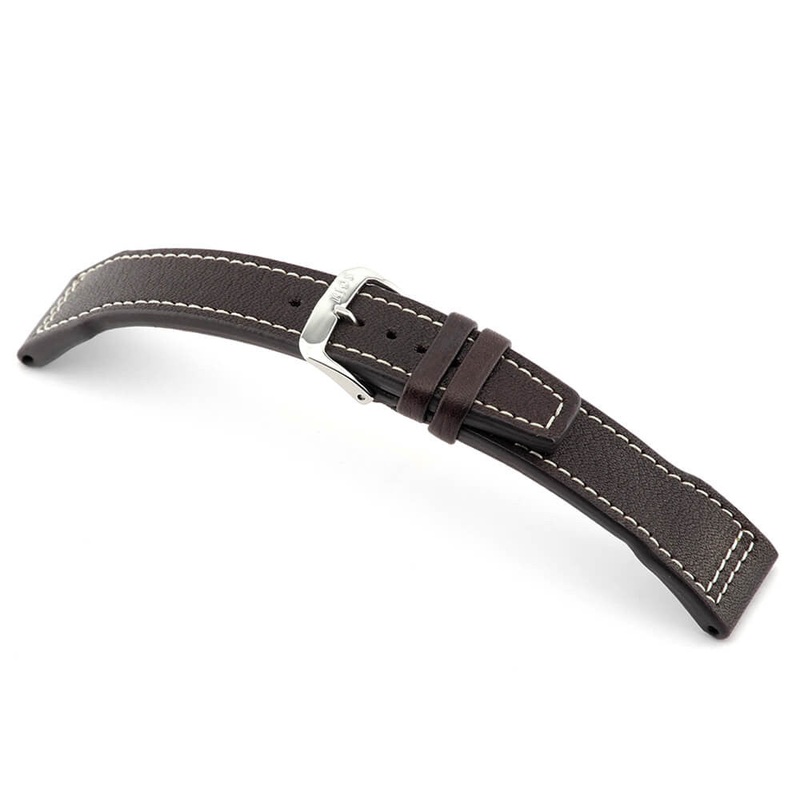 Genuine Certified Organic Leather Watch Band | Sonthofen | Mocha