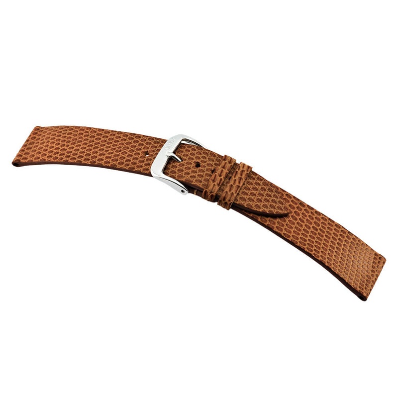 Genuine Lizard Watch Band | Charme | Glossy | Cognac