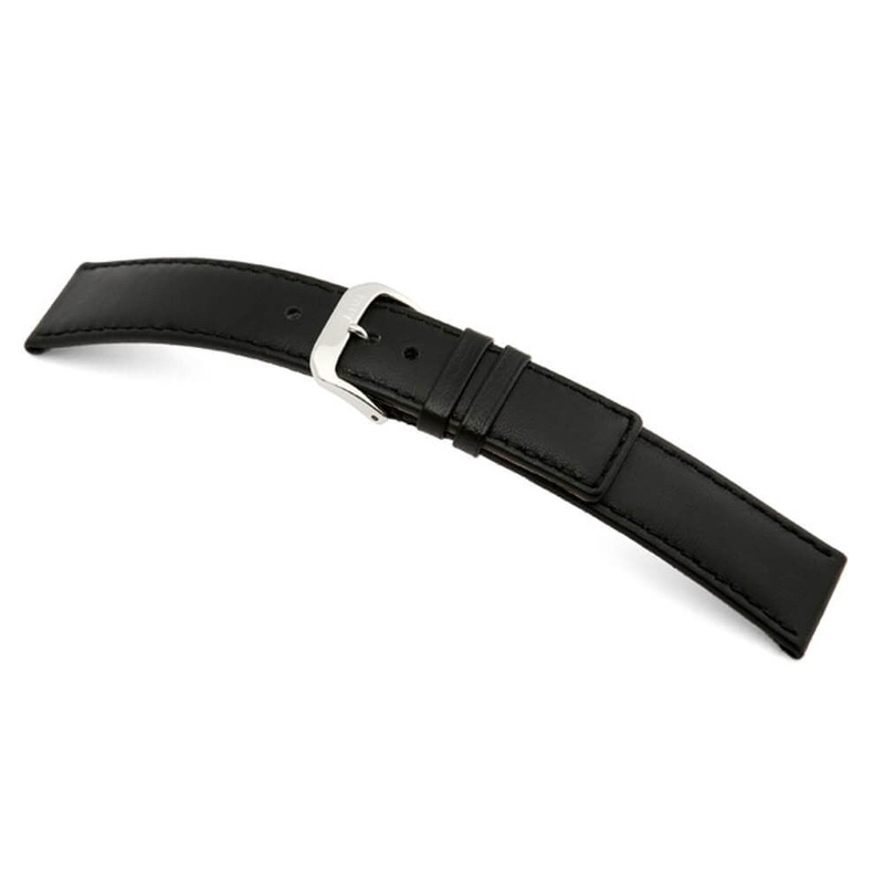 Lamb Leather Watch Band | Cashmere | Black