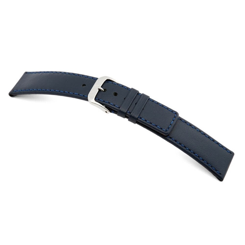Lamb Leather Watch Band | Cashmere | Ocean Blue